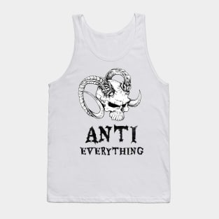 Pessimist Skull Demon Skeptic Anti Tank Top